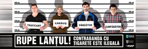 RUPE LANȚUL! Contrabanda cu țigarete este ilegală!