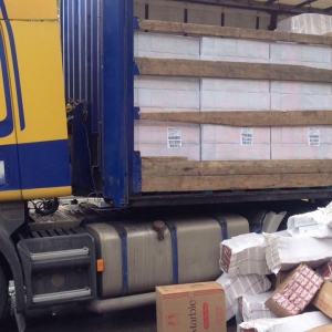 Captură record de ţigarete de contrabandă în