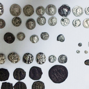 71 de monede bizantine depistate la P.T.F. Vama Veche