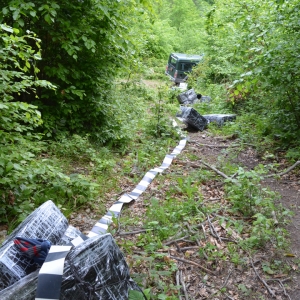 Aproximativ 7.500 pachete țigări de contrabandă