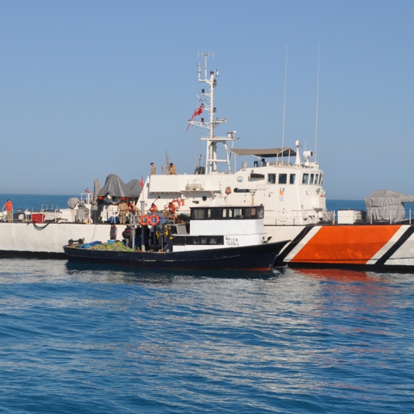 Acţiune de cooperare româno-turcă pentru reţinerea unui pescador care braconase din Marea Neagră aproximativ 800 kg de calcan