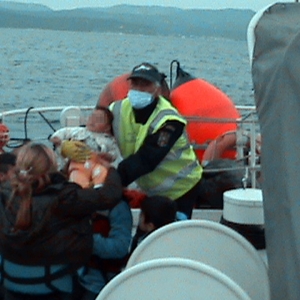 Migrant trafficker retained and 46 People Rescued in the