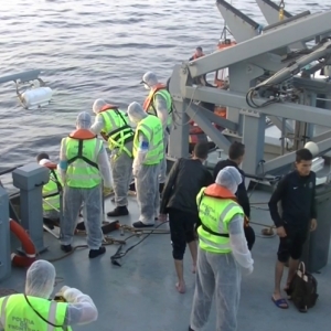 Navele Poliţiei de Frontieră continuă acţiunile de salvare în Marea Egee - 86 persoane aflate în pericol de înec au fost recuperate din mare şi predate autorităţilor elene