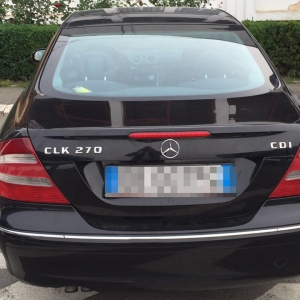 Mercedes Benz CLK căutat în Italia, depistat la frontieră