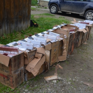 Peste 21.000 pachete cu ţigări de contrabandă confiscate de către polițiștii de frontieră