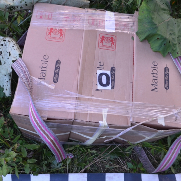 Ţigări de contrabandă confiscate la frontiera de nord a României