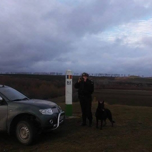 Câinele poliţist Ruv, accidentat mortal de un