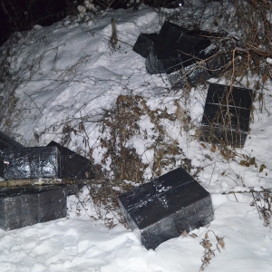 Țigări în valoare de 196.000 lei, confiscate de polițiștii de frontieră