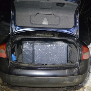 Ţigări confiscate în urma unor acțiuni pe linia combaterii contrabandei la frontiera de nord