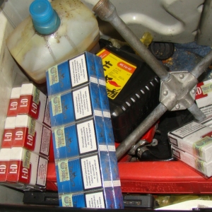 Modalităţi de ascundere a ţigărilor de contrabandă