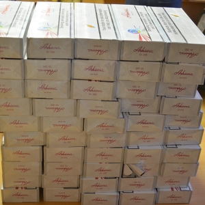 Ţigări de contrabandă confiscate de poliţişti de frontieră