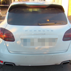 Autoturism Porsche Cayenne în valoare de 50.000 euro, căutat în Italia, depistat la P.T.F. Siret