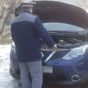 Nissan Qashqai căutat în Germania, depistat la P.T.F. Albiţa