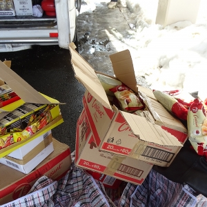 1.500 pachete țigări fără documente legale, confiscate de poliţiştii de frontieră giurgiuveni