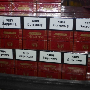 Ţigări confiscate la frontiera de nord