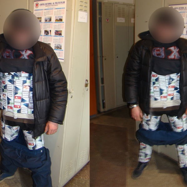 Peste 7.700 pachete cu ţigări de contrabandă, confiscate la frontiera de nord