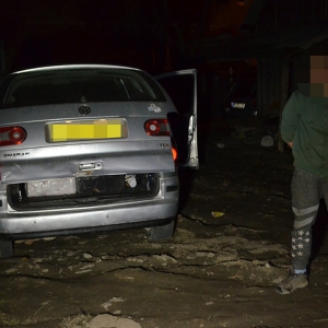 Urmărire în trafic şi focuri de armă pentru reţinerea contrabandiştilor de ţigări