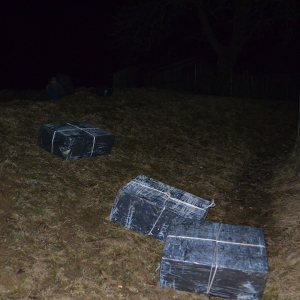 Țigări de contrabandă descoperite la frontiera verde