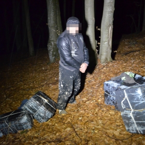 Țigări de contrabandă descoperite la frontiera „verde”