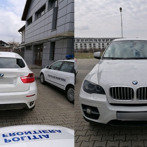 BMW X6 furat din Italia, descoperit la S.P.F. Negreşti