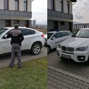 BMW X6 furat din Italia, descoperit la S.P.F. Negreşti