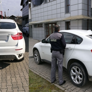 BMW X6 furat din Italia, descoperit la S.P.F. Negreşti