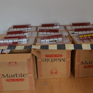 Aproximativ 18.000 pachete cu țigări confiscate în urma mai multor acțiuni pe linia combaterii contrabandei la frontiera de nord