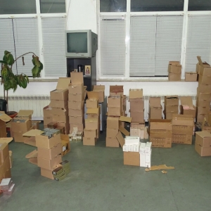 Bunuri susceptibile a fi contrafăcute, confiscate la P.T.F Giurgiu