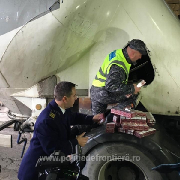 Criminal group specialized in cigarette smuggling, with branches at international level, dismantled by the Romanian border guards