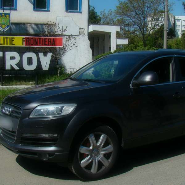 Audi Q7 furat din Germania, descoperit în mai puțin de 24 de ore la P.T.F. Ostrov