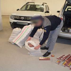 Țigări de contrabandă în valoare de peste 78.000 lei, confiscate la frontiera de nord