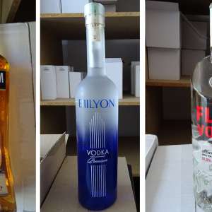 Sute de sticle cu whisky și votcă ascunse în două camioane ce veneau din Bulgaria, confiscate la P.T.F. Calafat