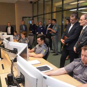 Vizită de lucru a Comisiei de Apărare, Ordine Publică şi Siguranţă Naţională din Camera Deputaţilor la Centrul de Comandă şi Control al Poliţiei de Frontieră