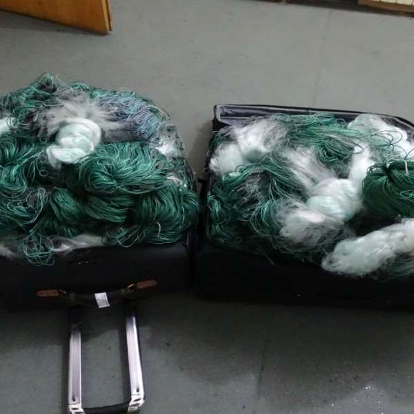 Plase monofilament, confiscate de la un cetăţean bulgar