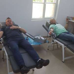 Patruzeci de polițiștii de frontieră vasluieni au donat sânge, în campania „Sângele înseamnă Viață”