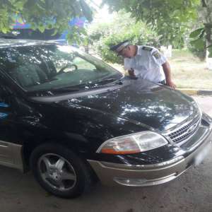 Ford Windstar căutat de autoritățile din Spania, depistat la P.T.F. Albiţa