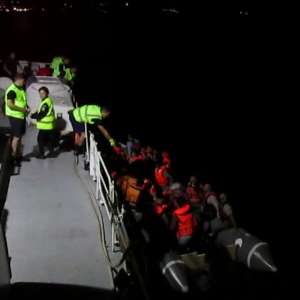 21 children and 34 adults were rescued by the Romanian border guards on Frontex mission in Greece