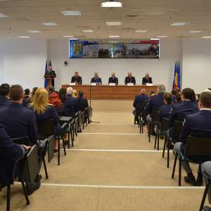Momente emoționante pentru treisprezece polițiști de frontieră, la finalul carierei profesionale