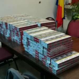 Aproximativ 25.400 de ţigarete de contrabandă, descoperite într-un autovehicul Portul Constanța Sud