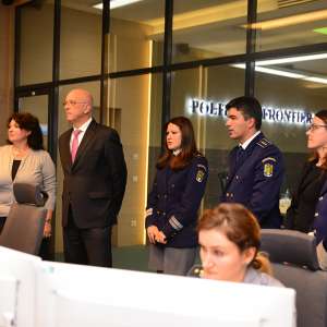 Ambasadorul Germaniei la Bucureşti, în vizită la Poliţia de Frontieră Română