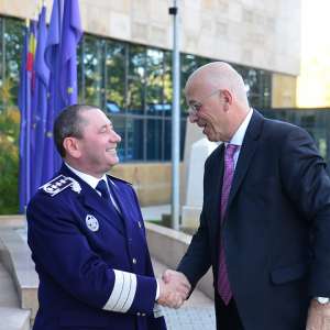 Ambasadorul Germaniei la Bucureşti, în vizită la Poliţia de Frontieră Română