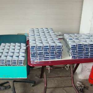 Aproximativ 25.000 de pachete cu ţigări de contrabandă, confiscate la frontiera de nord
