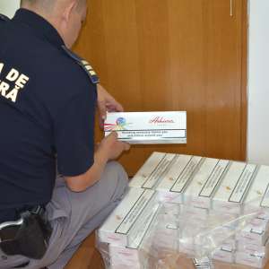 Ţigari confiscate de către poliţiştii de frontiera severineni