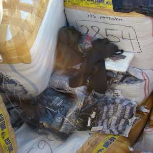 Bunuri textile contrafăcute în valoare de 345.000 lei depistate în P.T.F. Siret