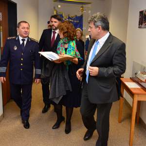 Ambasadori şi înalţi oficiali din 20 de state membre ale Uniunii Europene, în vizită la Poliţia de Frontieră Română