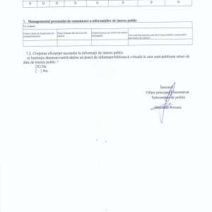 Raport de evaluare a implementarii Legii nr. 544/2001 in anul 2016