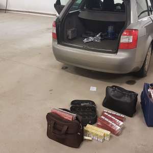 Ţigări de contrabandă confiscate la frontiera de nord