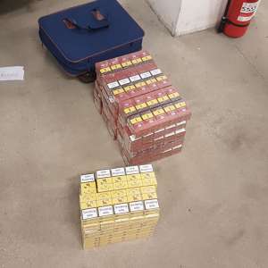 Ţigări de contrabandă confiscate la frontiera de nord