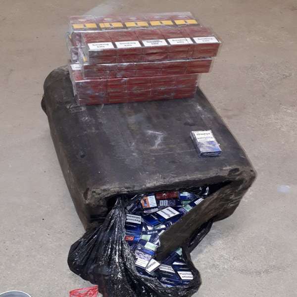 Ţigări de contrabandă confiscate la frontiera de nord