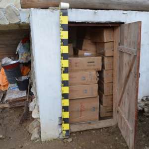 Aproximativ 45.000 de pachete cu ţigări, confiscate în urma unei percheziții